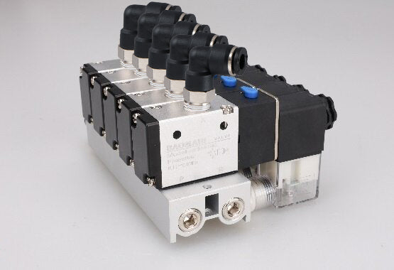 thumbnail image 2 of Baomain 6 Space Pneumatic Solenoid Valve 3V210-08 12VDC - 2 Position 3 Way Manifold 2 of 12