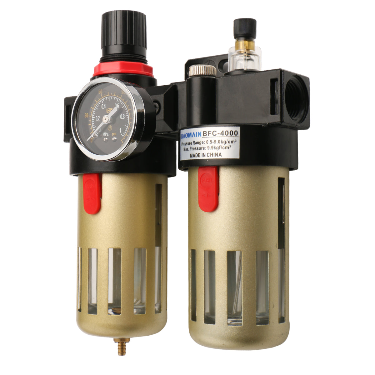 Baomain Air Source Treatment BFC-4000 1/2" PT Filterregler-Öler-Kombination