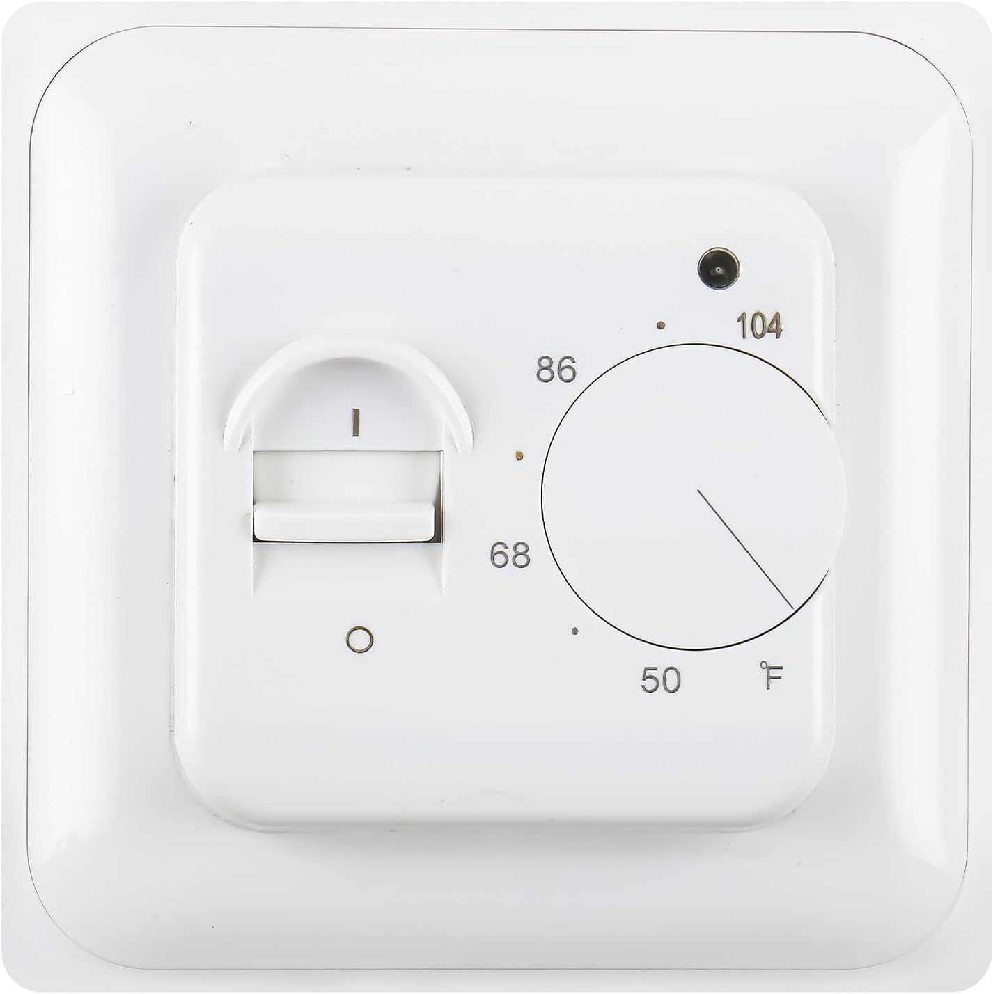 Baomain Home Nicht programmierbare Thermostate, Grad Fahrenheit ℉, manuelle Temperatursteuerung für Fußbodenheizung, 230 V-240 V AC, 16 A, 4 Drähte