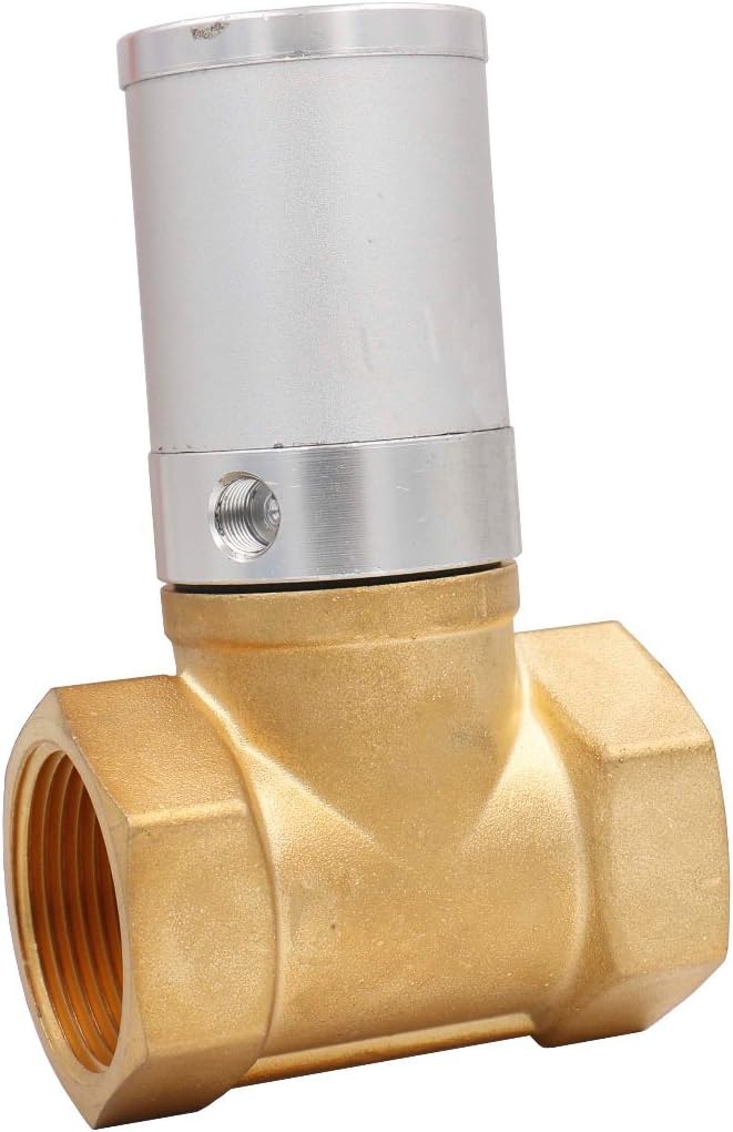 Baomain 1-1/4 Zoll Q22HD-32 Messing Luftregelventil Wasser Luft Brennstoffe NC Ventil