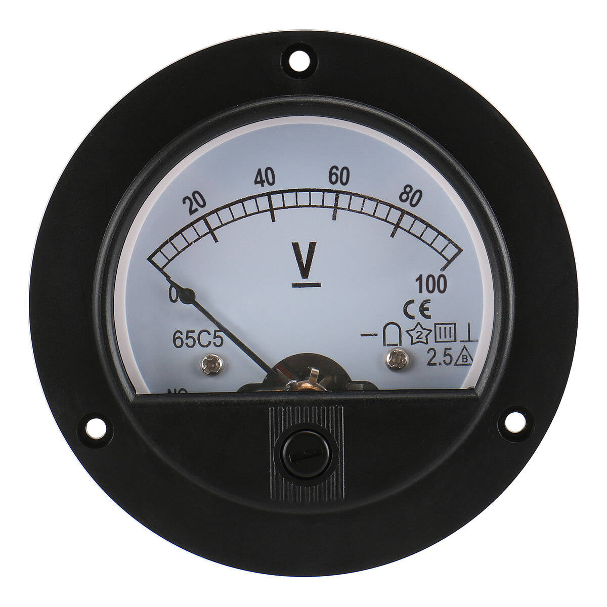 Baomain 65C5 Analogue Panel Meter Volt Voltage Gauge Analog Voltmeter DC 0-100 V