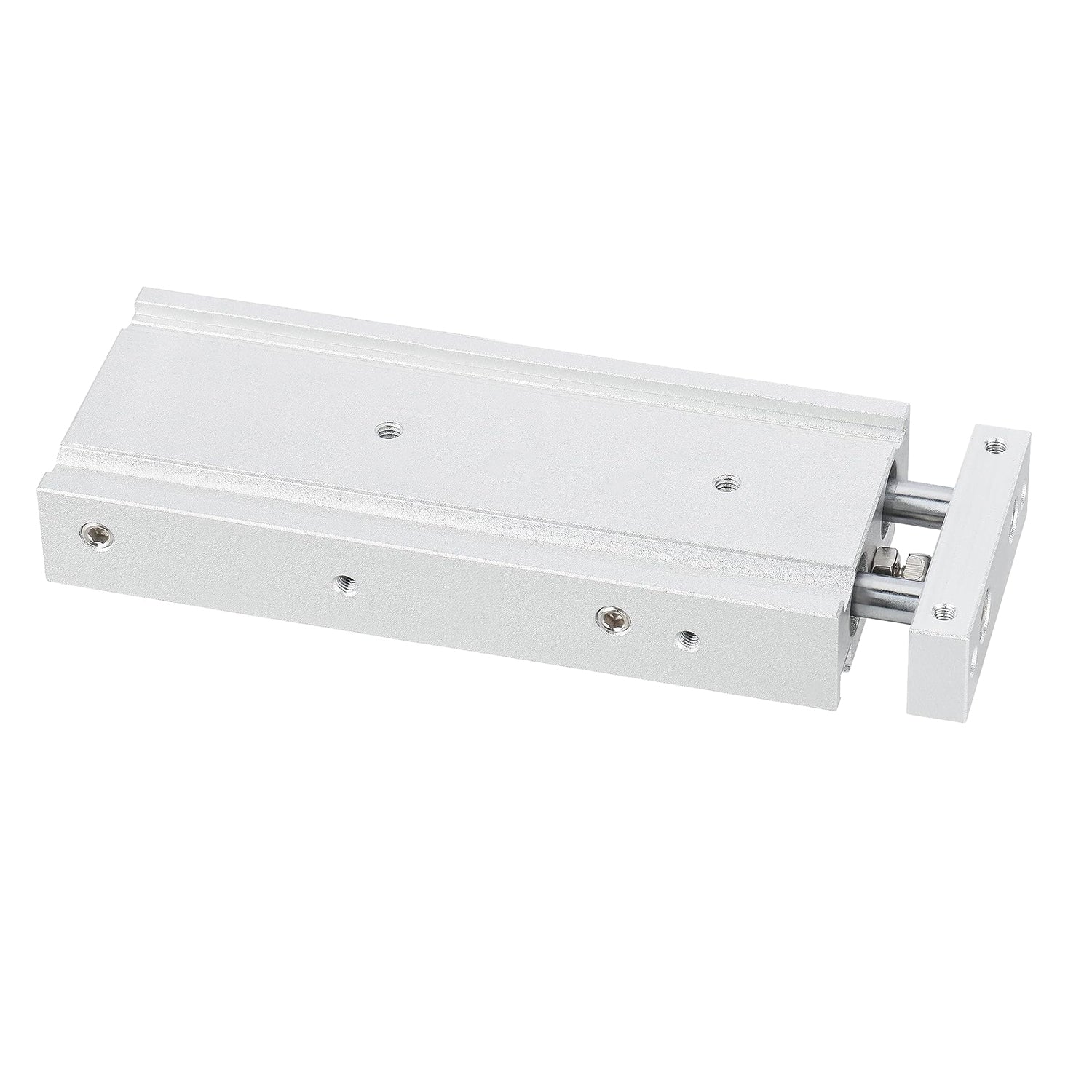 Baomain Pneumatic Dual Air Cylinder CXSM 10mm Stroke 70mm Bore Guide Rod Plate Double Rod Guided Slide Bearing Cushioned