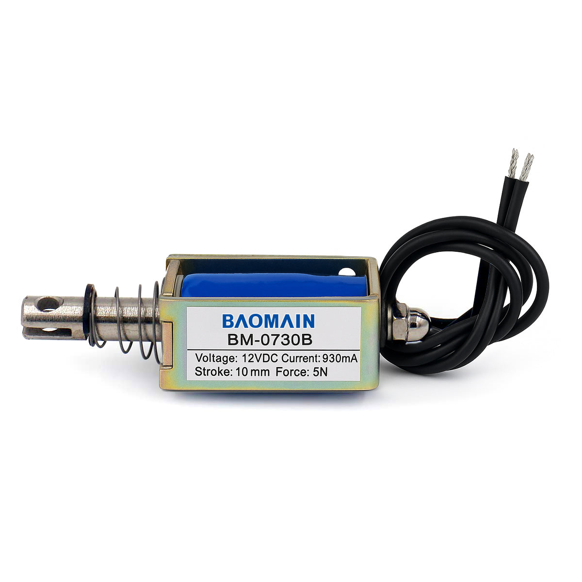 Solenoid-Elektromagnet BM-0730B DC 12V/24V 1A 10mm 5N Ziehen Drücken Offener Rahmen