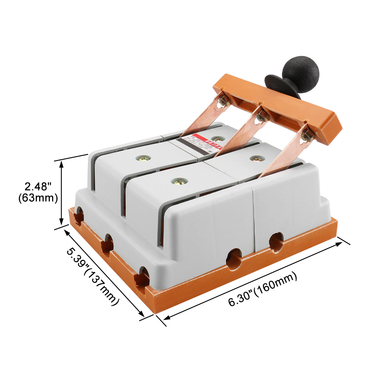 Baomain 3-poliger Umschalter für elektrische Bremse, Sicherheits-Messerschalter, 380 V, 100 A
