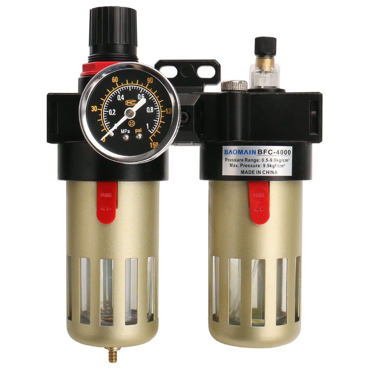 Baomain Air Source Treatment BFC-4000 1/2" PT Filterregler-Öler-Kombination