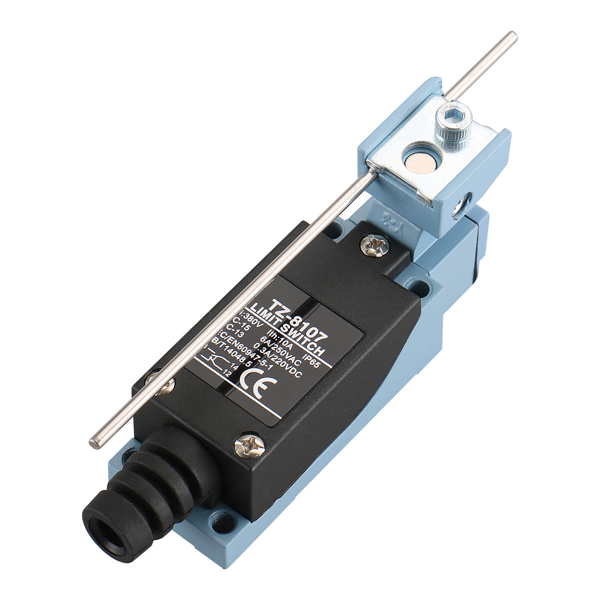 Baomain Endschalter TZ-8107 (ME-8107,XCE 154) Verstellbarer Stangenarm Momentan 380V 10A