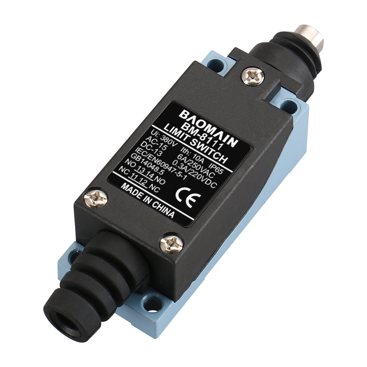 Baomain Limit Switch TZ-8111 (ME-8111,XCE 110) Pin Plunger Actuator En