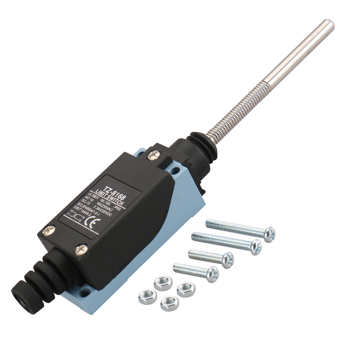Baomain Endschalter TZ-8168 (ME-8168) Flexibler Federarm AC380V 10(4) A 2NC 2NO für CNN Mill