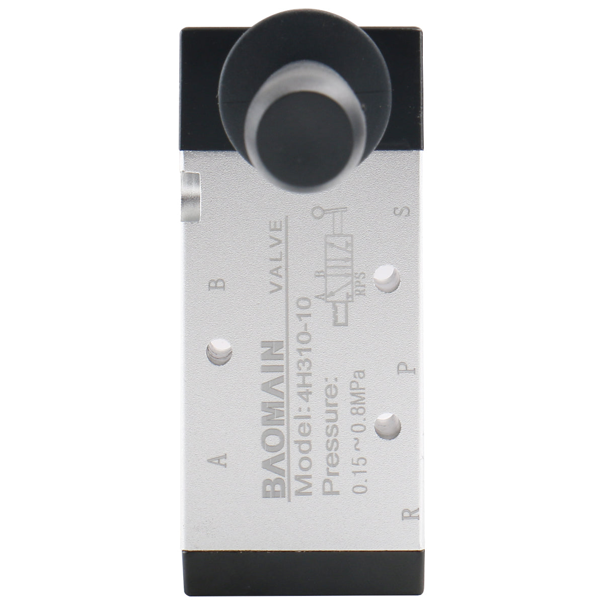 Baomain Manual Hand Lever Control Valve 4H310-10 G3/8" Air Inlet 5 Way 2 Position Pneumatic Solenoid Valve