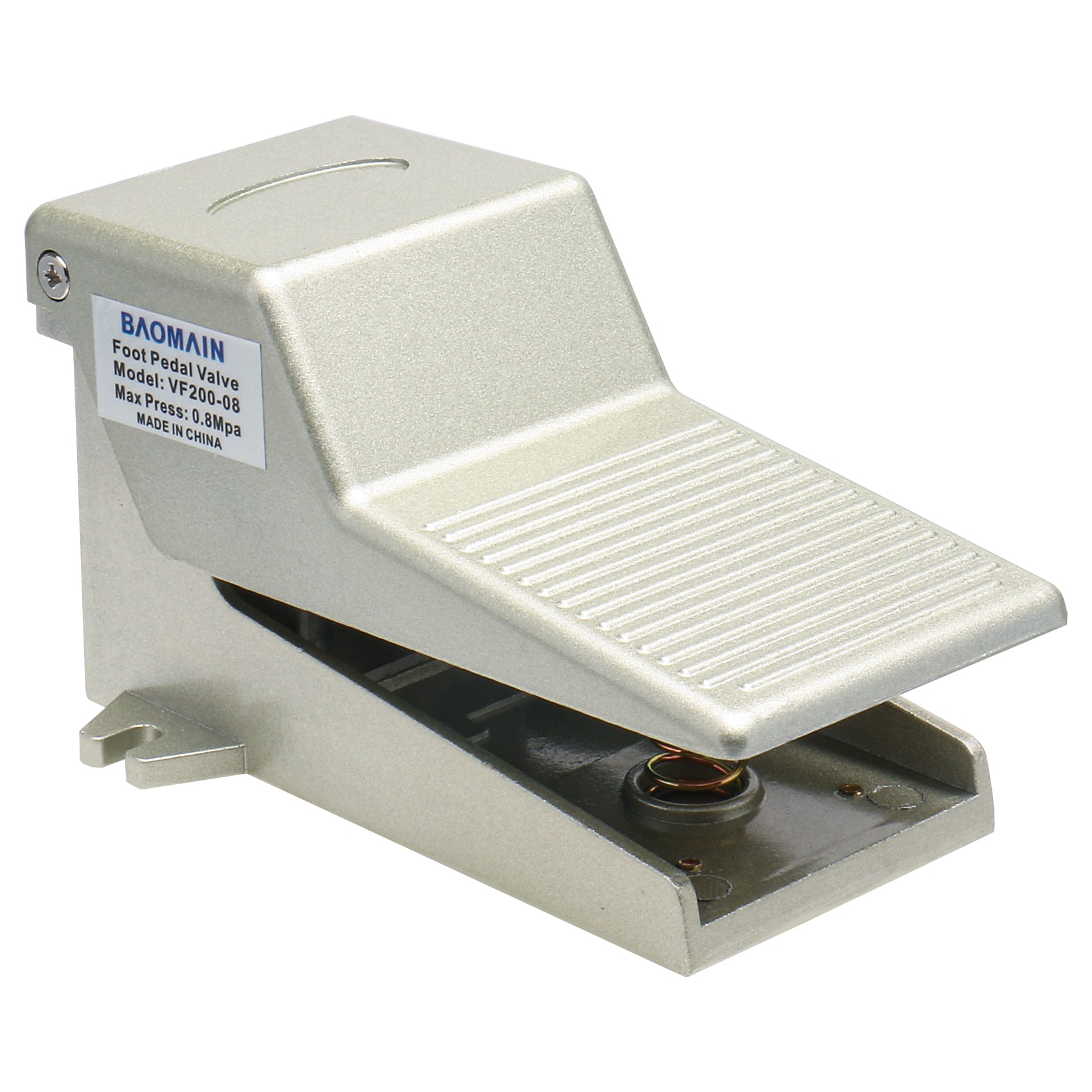 Baomain VF200-08 Pneumatic Foot Pedal Valve, 1/4″ PT, Momentary, 3-Way 2-Position, Non-Slip - BAOMAIN