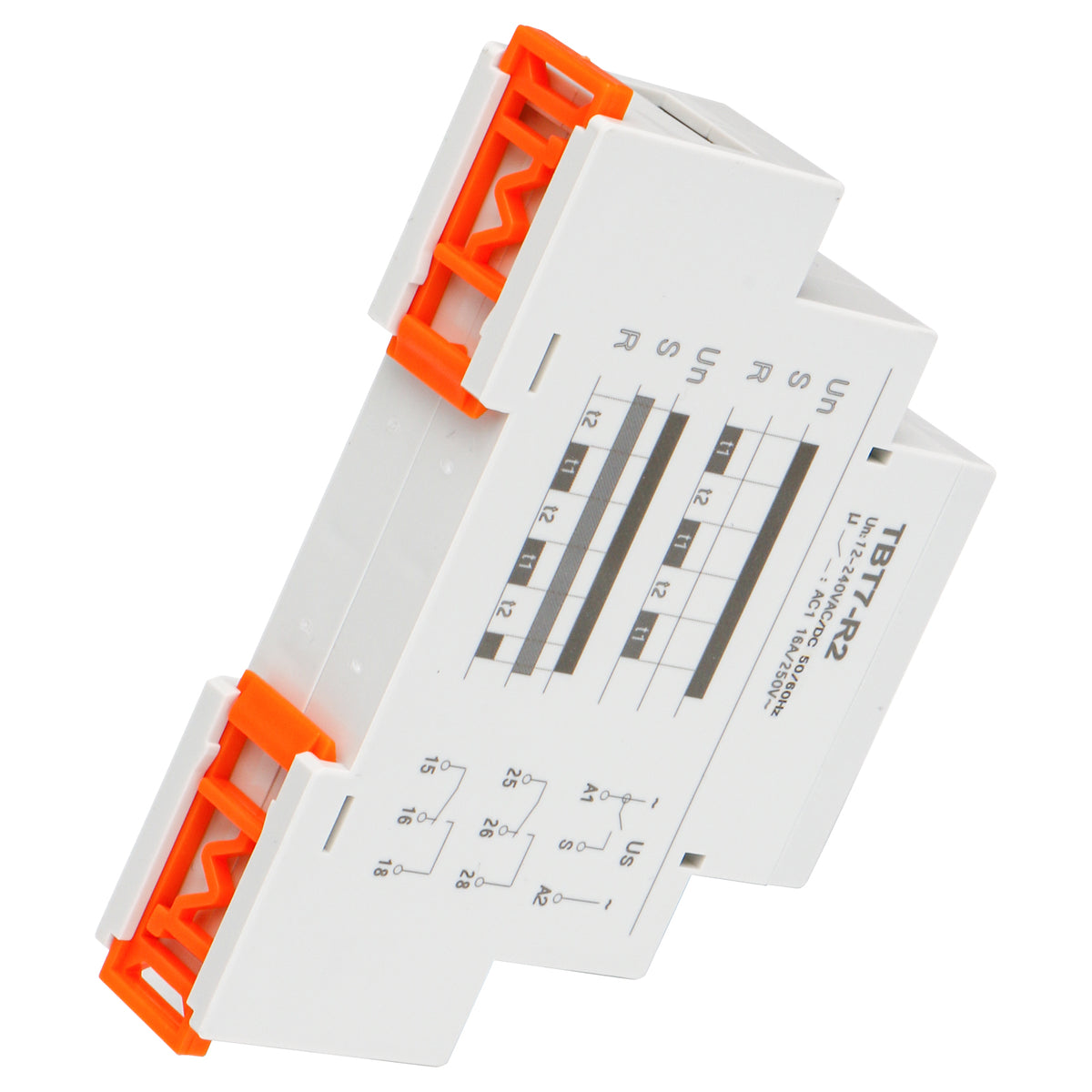Baomain Asymmetric Cycler Time Relay, 5A 24V-240VAC/DC 1