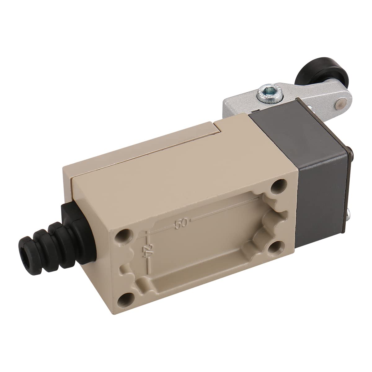 Baomain HL-5000 (TZ-1104) Momentaner Endschalter mit Rollenhebel, 1 Öffner + 1 Schließer, 380 V, 10 A, IP65
