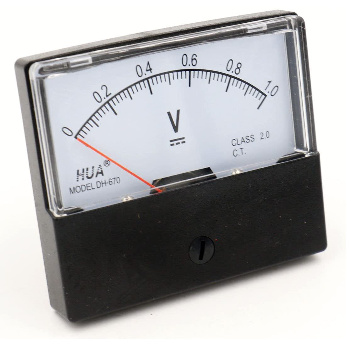 Baomain Voltmeter DH-670 DC 0-1V/15V/30V/50V/100V Analog Volt Panel Meter class 2.0
