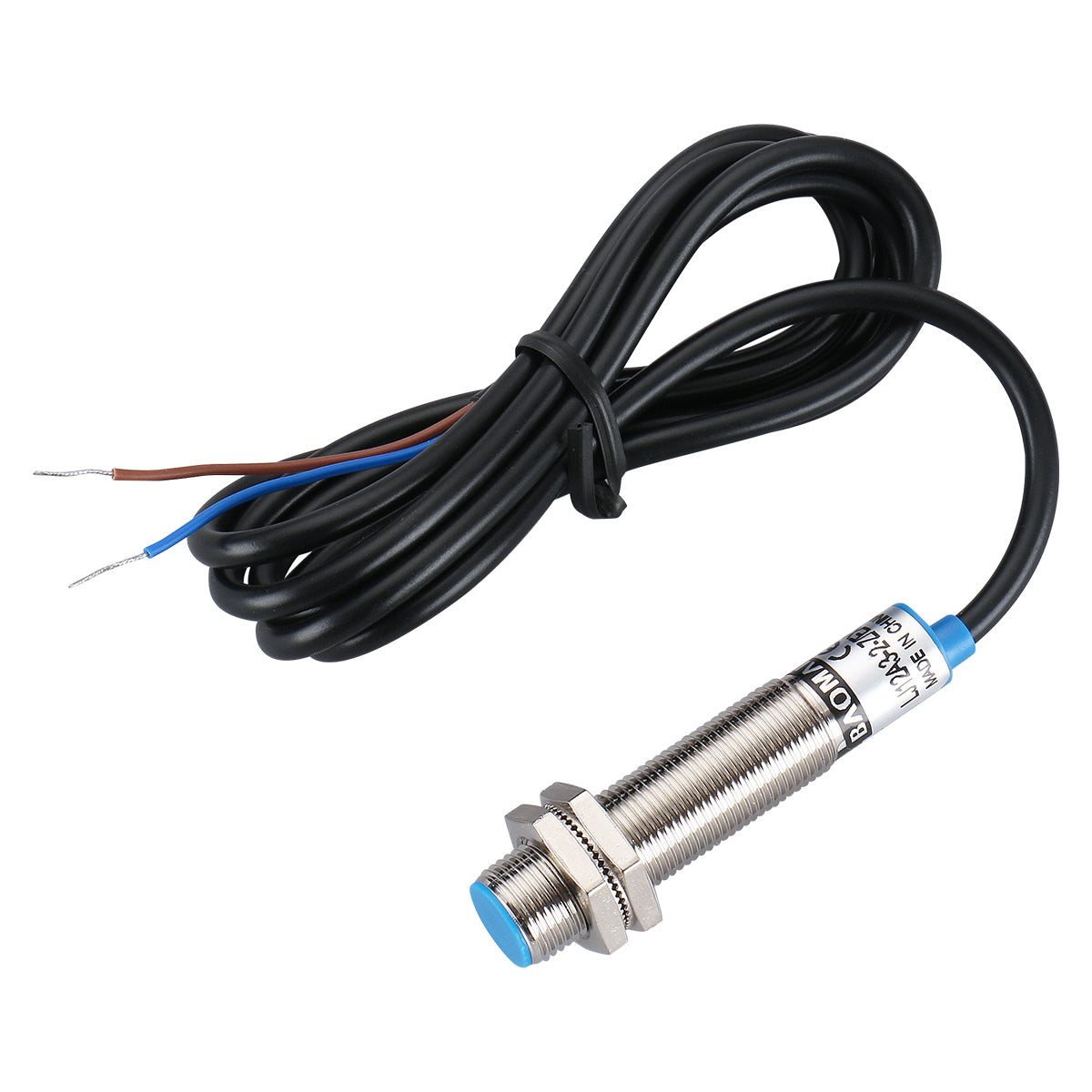 Baomain M12 Approach Sensor Inductive Proximity Switch LJ12A3-2-Z/EX NO DC 10-30V, 2mm Detecting Distance 2 wire - BAOMAIN