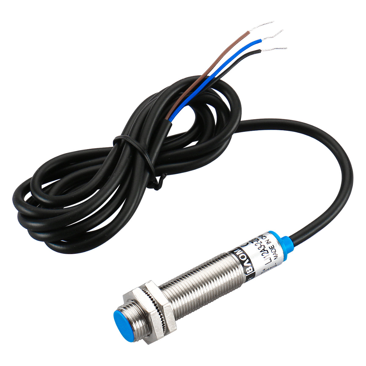 Baomain M12 Kapazitiver Näherungssensorschalter LJC12A3-2-Z/BX NPN NO DC 10-30 V 200 mA Erkennung 2 mm