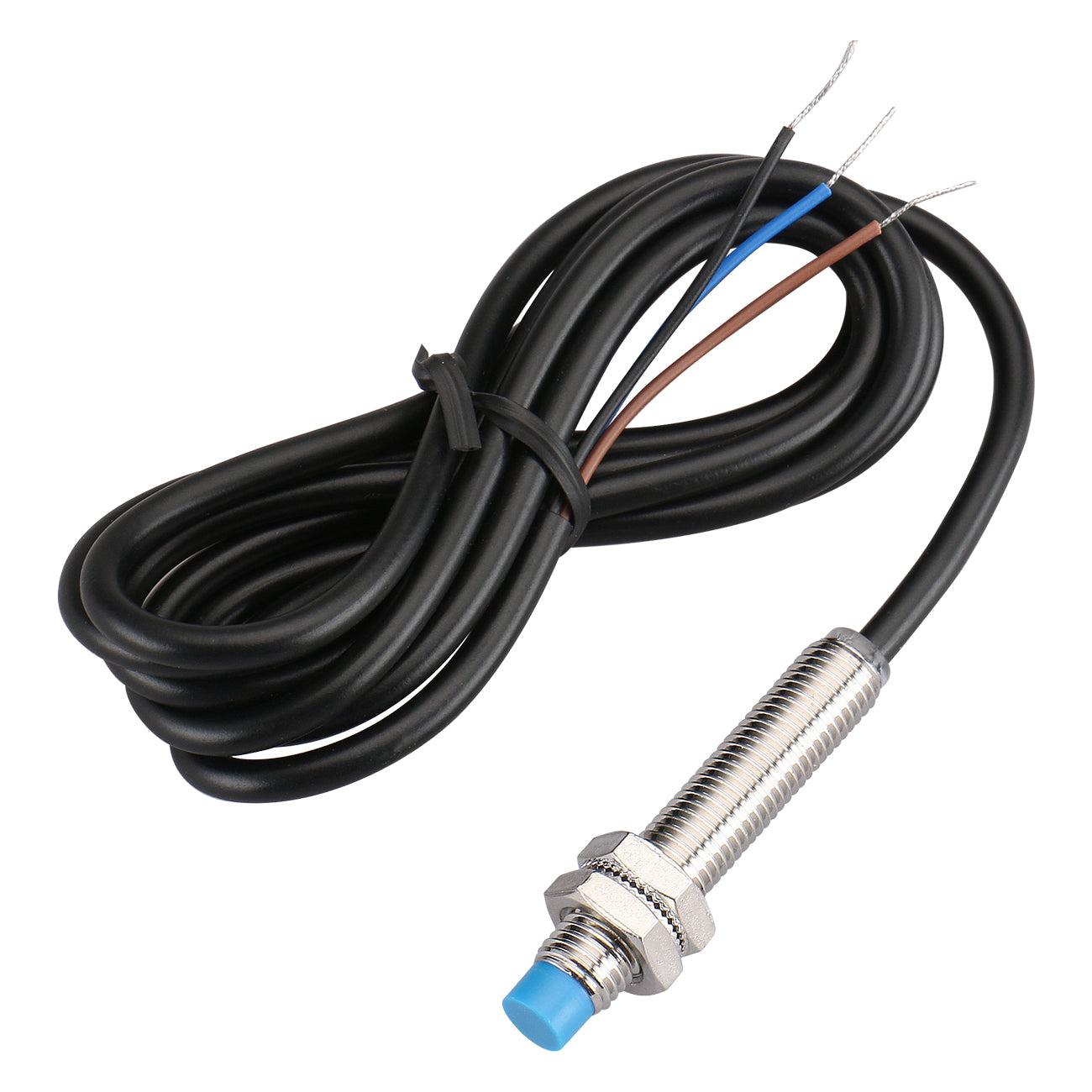 Baomain M8 Nicht eingebetteter induktiver Sensorschalter LJ8A3-2-Z/EX NO DC 10-30 V, 2 mm Erfassungsabstand 2-adrig