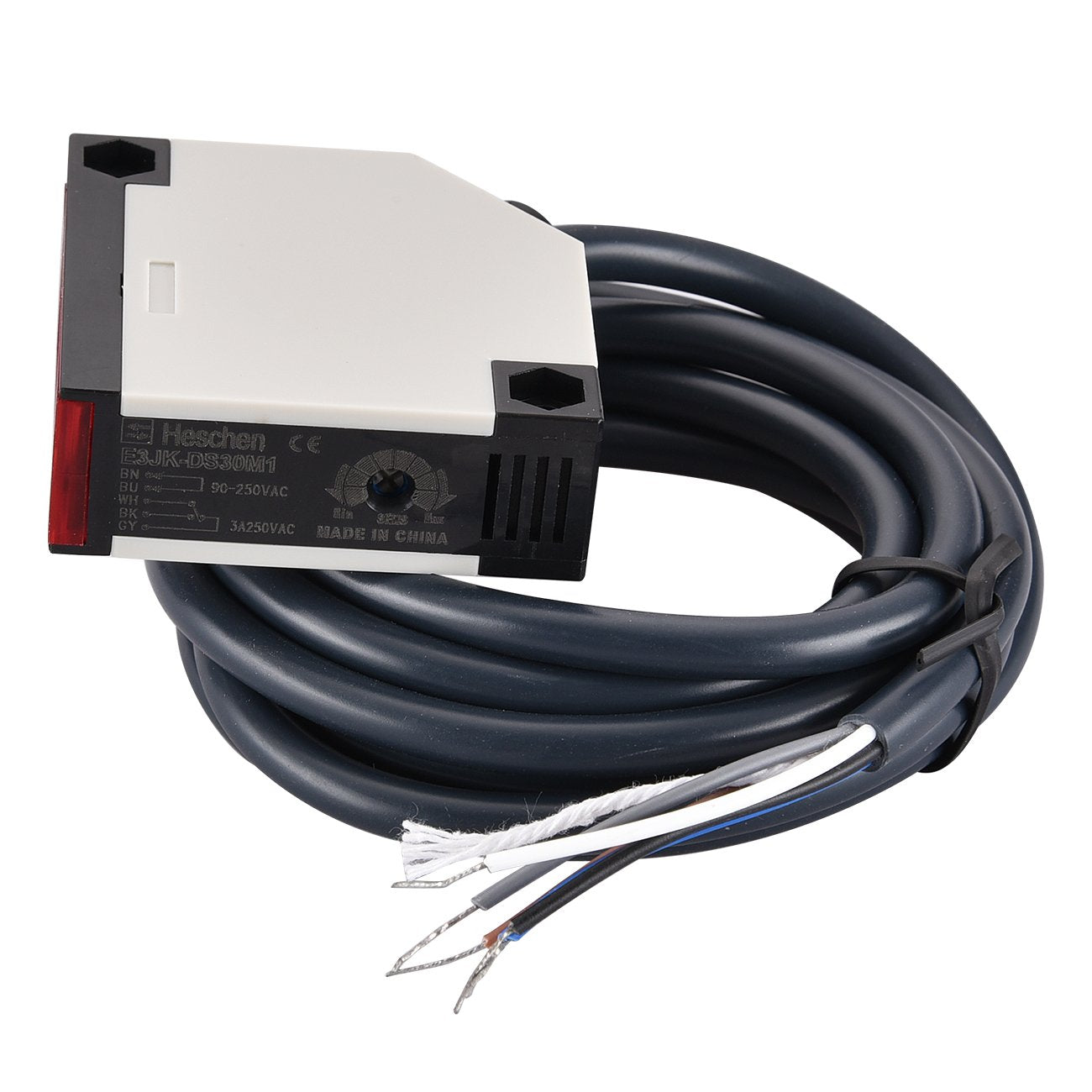 BAOMAIN Diffuse Reflection Infrared Switch photoelectric Switch Sensor 3JK-DS30M1 12-240VDC/24-240VAC 30cm Detection Distance
