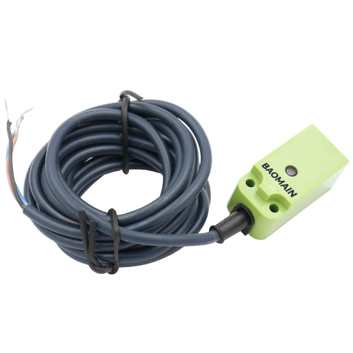 Baomain Quadratischer induktiver Näherungssensorschalter PS17-5DP2 PNP NC DC 10-30 V, 5 mm Erfassungsabstand 3-adrig