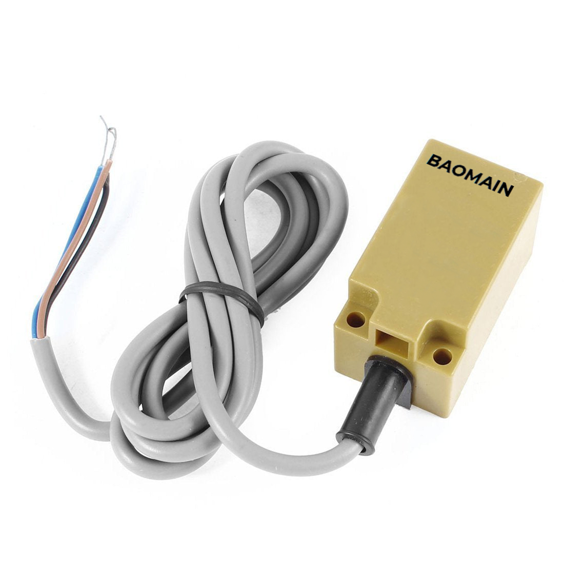 Baomain Quadratischer induktiver Näherungssensorschalter TL-N15ME3 NPN NO+NC DC12-24V (10-30V), 15mm Erfassungsabstand 4-adrig
