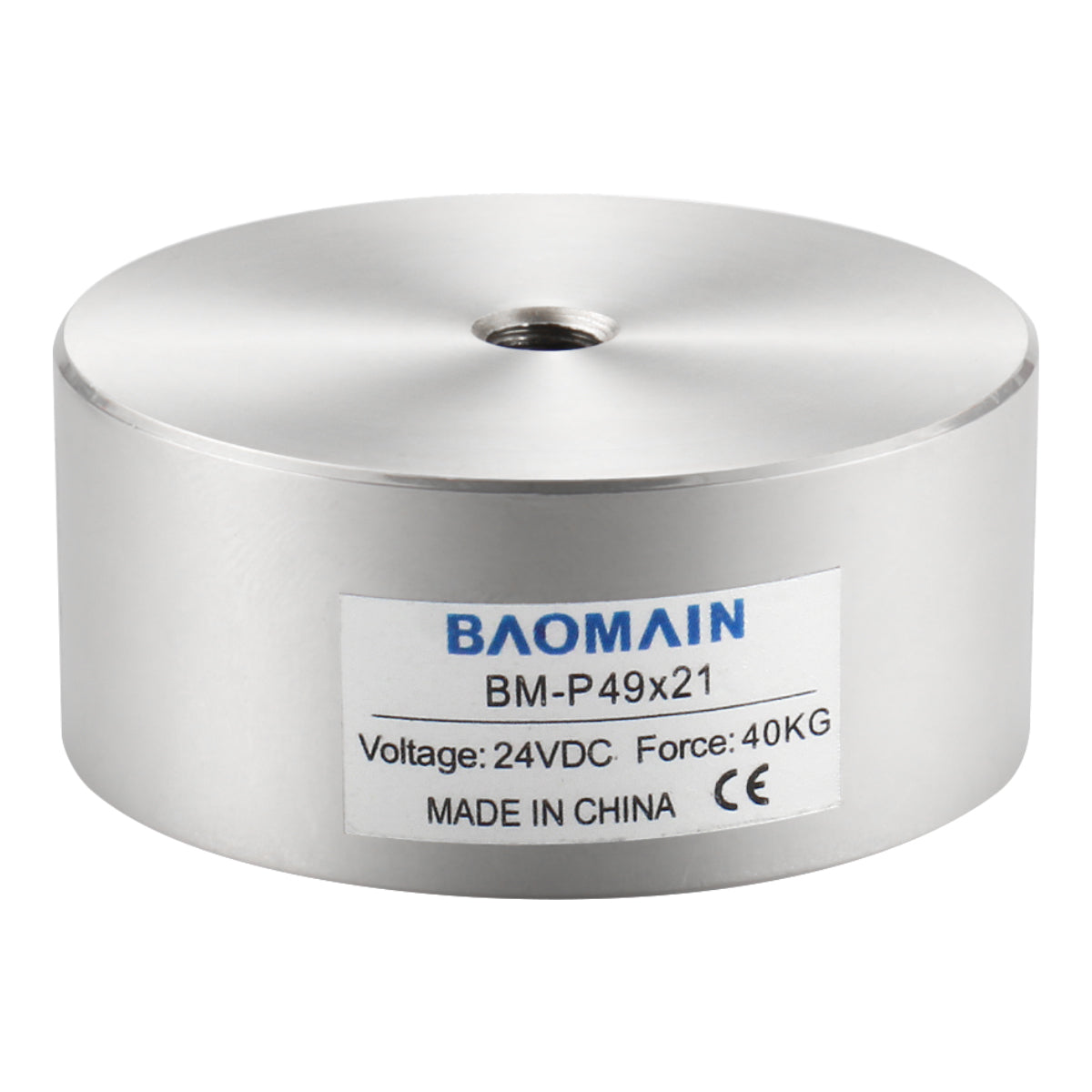 Baomain Elektromagnet Solenoid 400N 88LB Kraft Elektrischer Hebemagnet BM-P 49-21