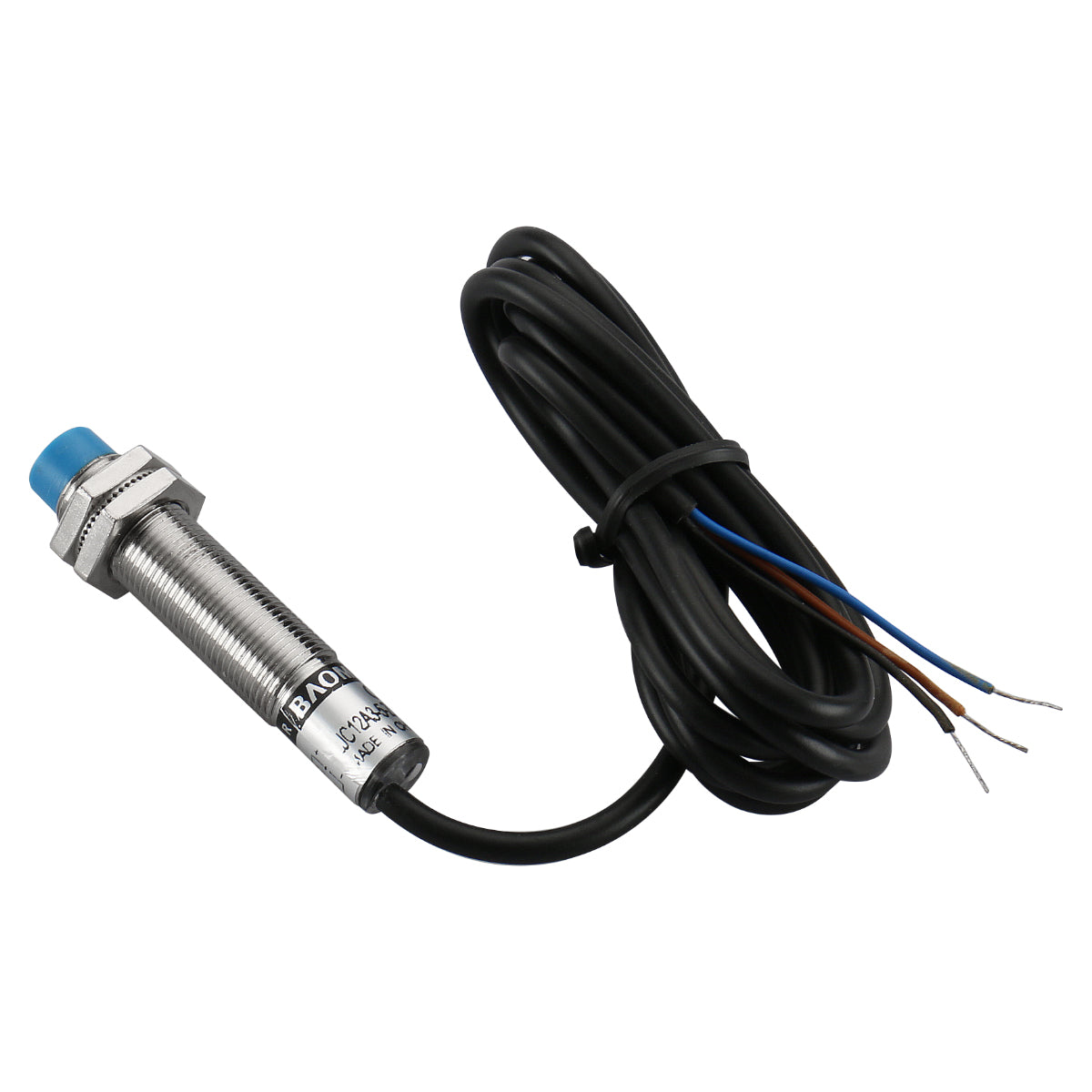 Baomain M12 Kapazitiver Näherungssensorschalter LJC12A3-AZ/BX NPN NO DC 10-30 V 200 mA Erkennung 5 mm