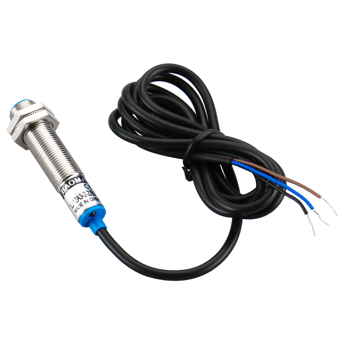 Baomain M12 Kapazitiver Näherungssensorschalter LJC12A3-2-Z/BX NPN NO DC 10-30 V 200 mA Erkennung 2 mm