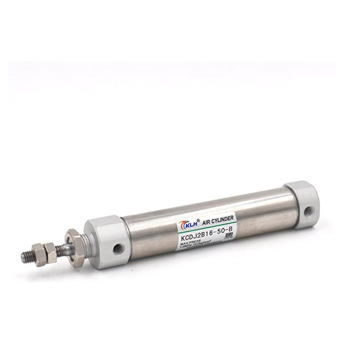 Baomain Luftzylinder CDJ2B16-50-B 16 mm Bohrung 50 mm Hub Einzelstange doppeltwirkend pneumatisch M5-Anschluss