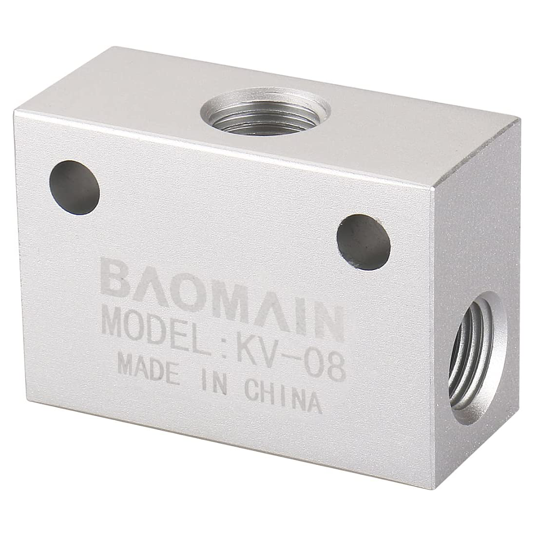 Baomain Aluminium Alloy One Way Quick Exhaust Air Shuttle Valve 1/4" PT KV-08