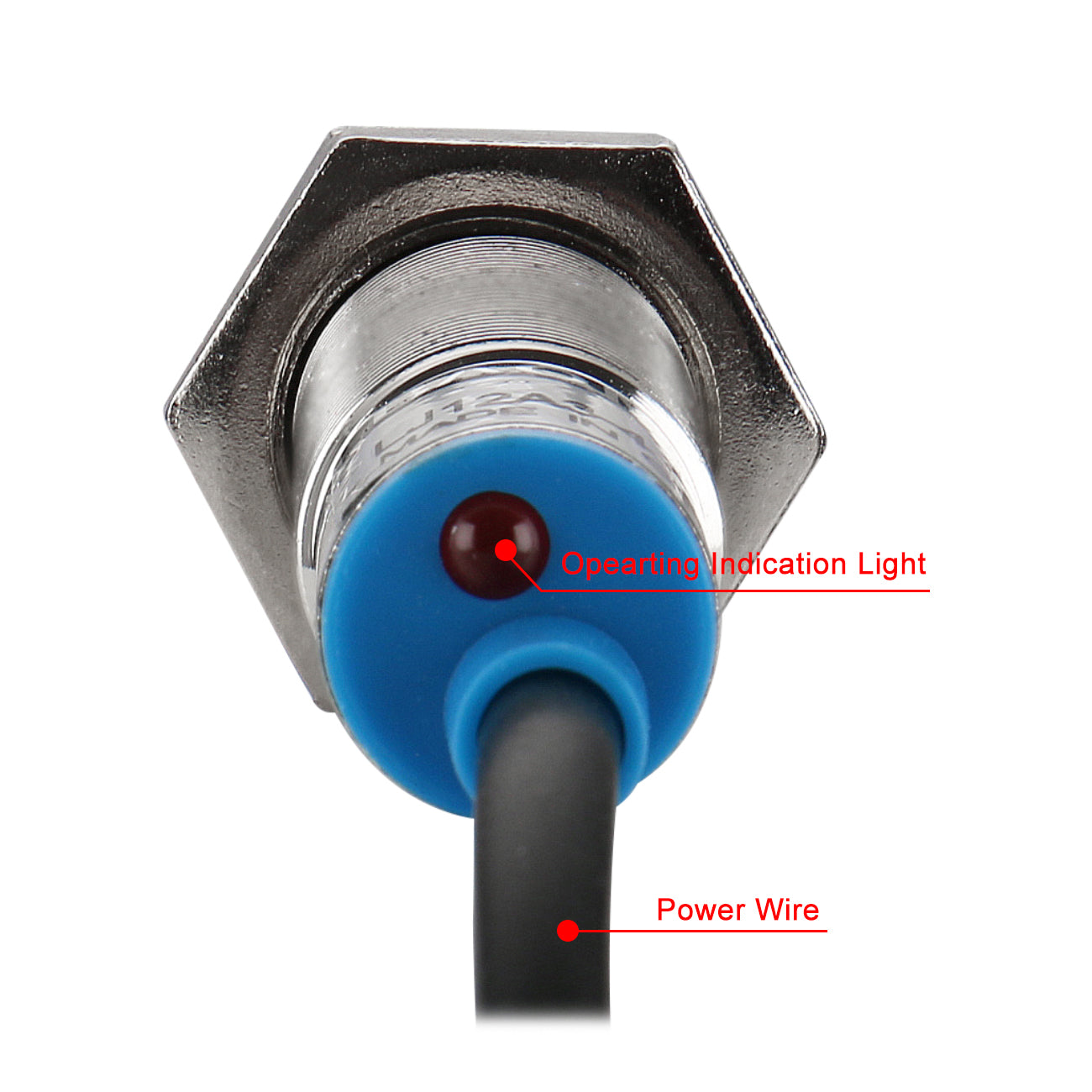 Baomain M12 Approach Sensor Inductive Proximity Switch LJ12A3-2-Z/EX NO DC 10-30V, 2mm Detecting Distance 2 wire - BAOMAIN