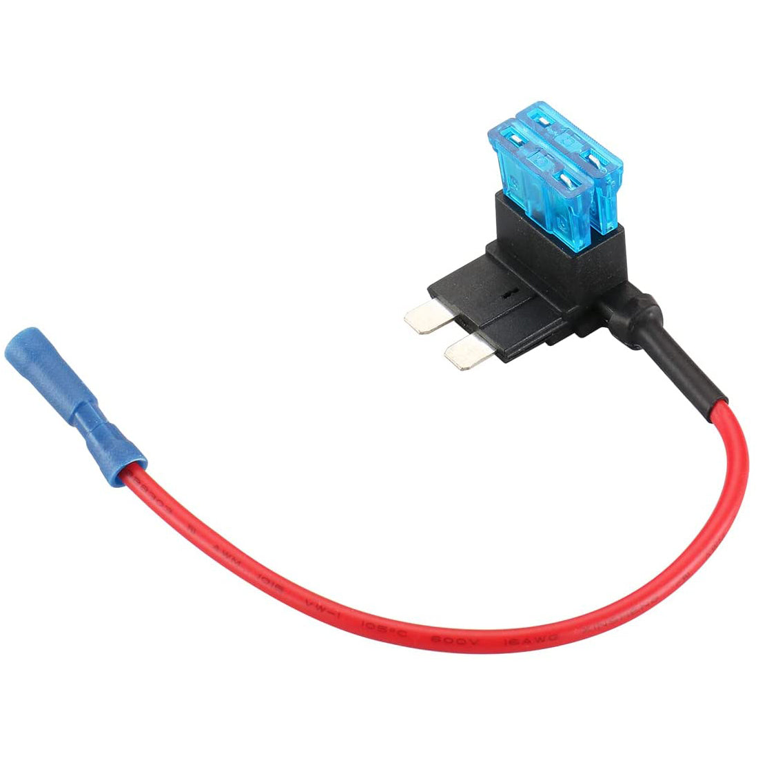 Baomain KFZ-Sicherungshalter, 12 V, mit ATC/ATO, 15 A, Flachsicherungen, 5 Stück