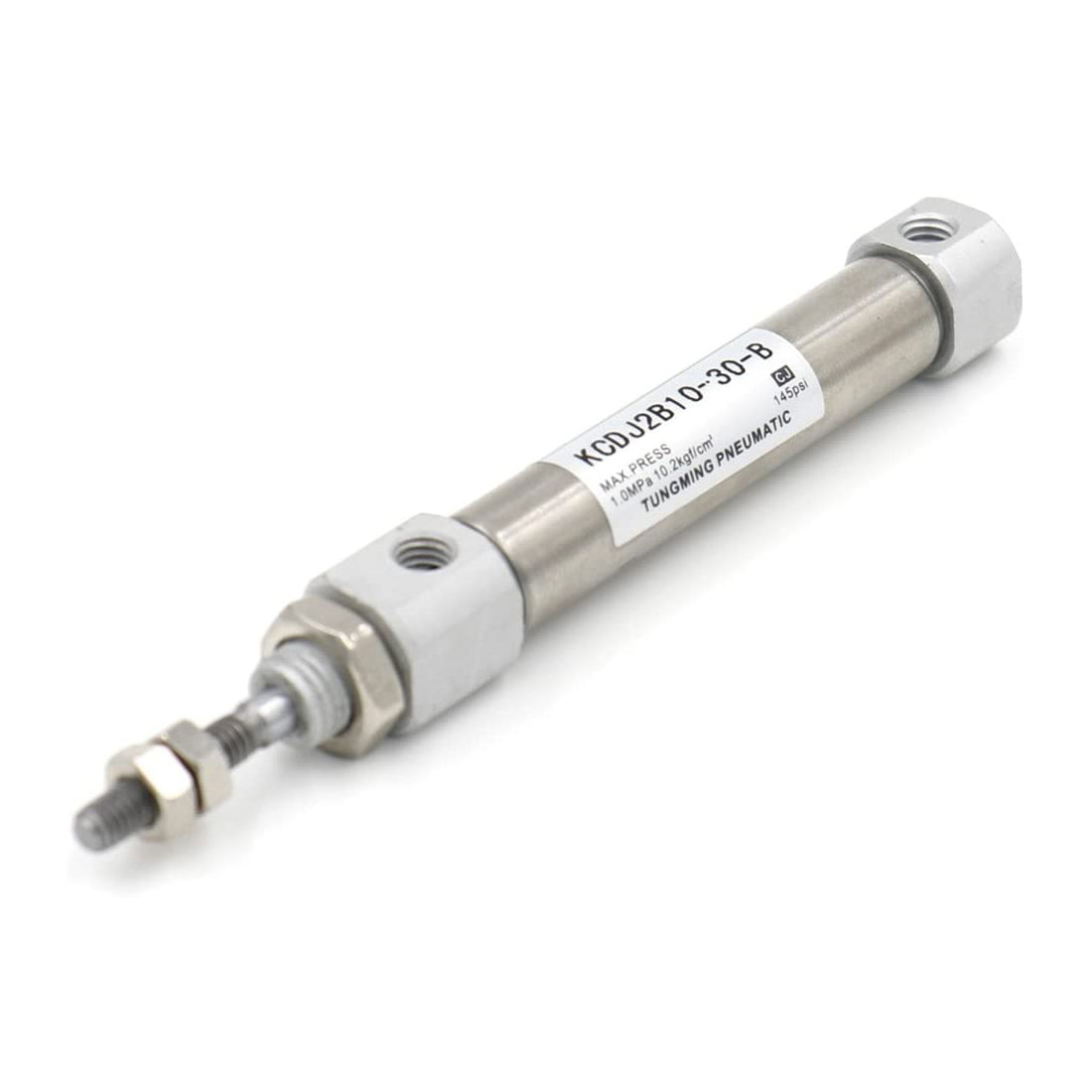 Baomain Luftzylinder CDJ2B10-30-B 10mm Bohrung 30mm Hub Mini Pneumatisch M5 Anschluss