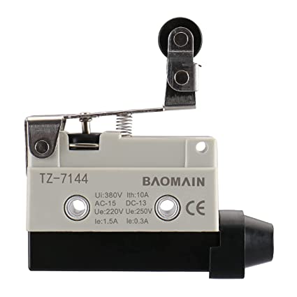 Baomain Limit Switch One-Way Action Short Hinge Roller Lever Momentary