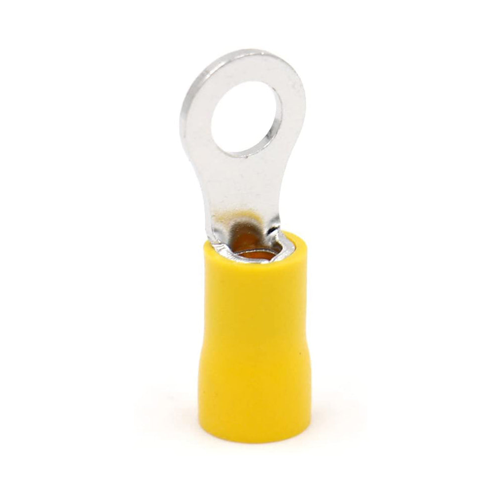 Baomain Yellow Ring RVS5.5-5 Insulated Wire Connector Electrical Crimp Terminal 12-10 AWG 500pcs