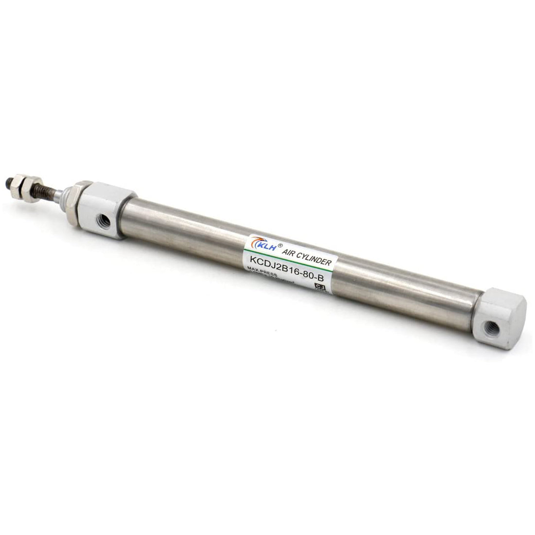 Baomain Luftzylinder CDJ2B-16-80-B 16mm Bohrung 80mm Hub Mini Pneumatisch M5 Anschluss