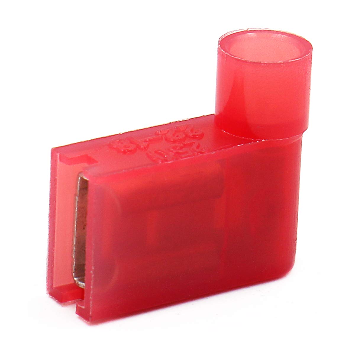 Baomain Female Spade Connector Insulated Flag Terminal Red 22-18 AWG 0.5-1.5 mm²  500pcs