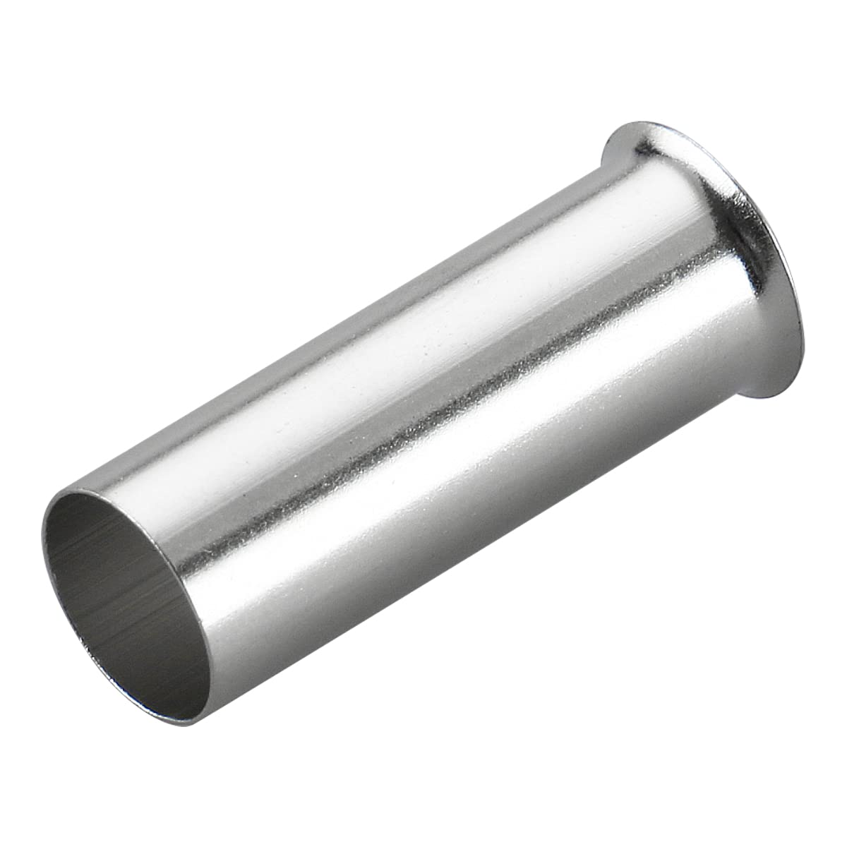 Baomain AWG 8 / 10mm² Long: 15mm Wire Copper Crimp Connector Non Insulated Ferrule Pin Cord End Terminal EN10-15 Pack of 1000