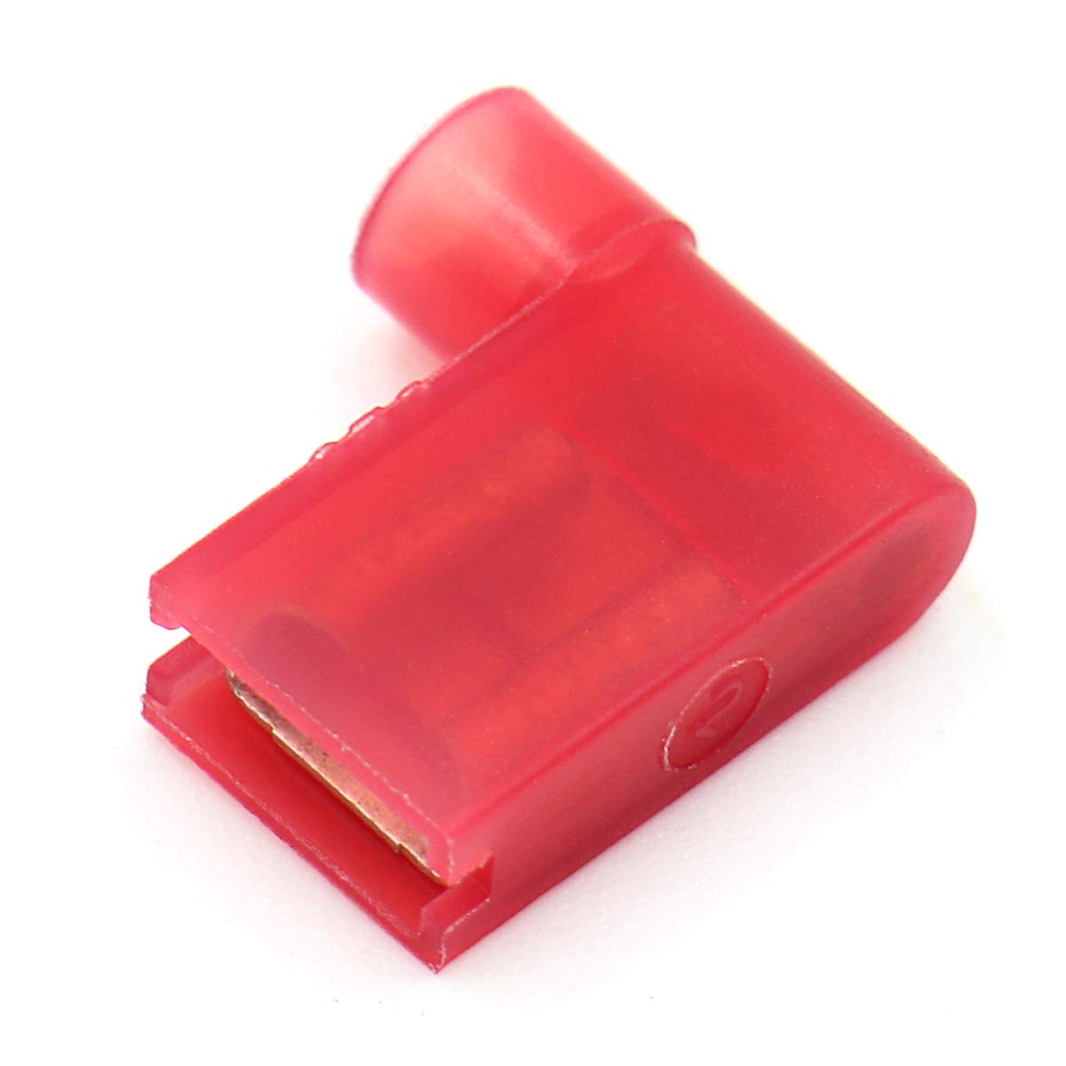 Baomain Female Spade Connector Insulated Flag Terminal Red 22-18 AWG 0.5-1.5 mm²  500pcs