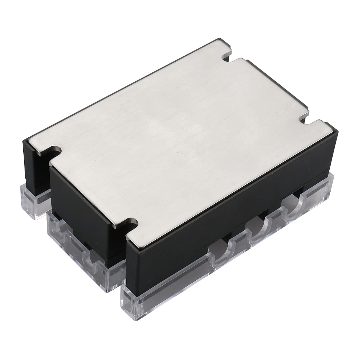 Baomain 3-Phasen-Halbleiterrelais JGX-3380A 3,5–32 VDC Eingang 480 VAC 80 Ampere Ausgang DC/AC mit Kühlkörper