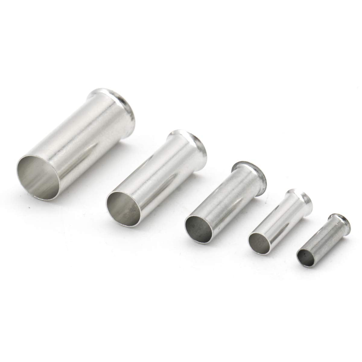 Baomain Ferrule Pin Cord End Terminal Kit 4, 6, 8,10,12 AWG Sizes Wire Copper Crimp Connector Non Insulated Pack of 450 - BAOMAIN