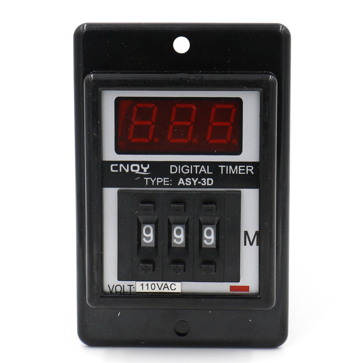 Baomain Digitales Timer-Zeitrelais ASY-3D DC 12 V/24 V/36 V AC 24 V/36 V/110 V/220 V 380 V 1-999 Minuten 8 Pins