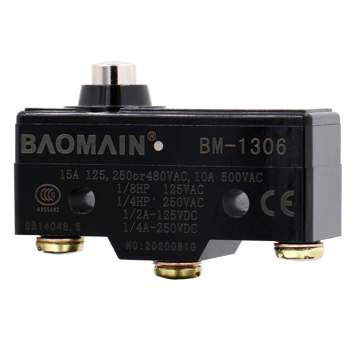 Baomain Shortbush Typischerweise 250VAC 15A Mikroschalter BM-1306 (TM-1306) CE