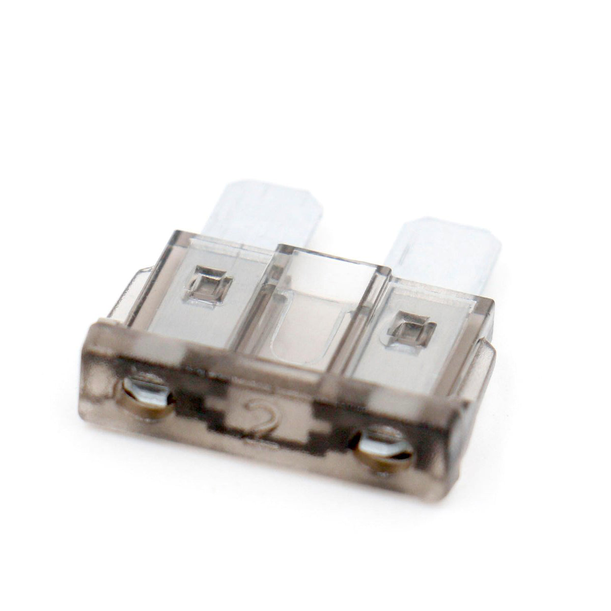 Baomain ATC-2 Grey ATO/ATC 2 Amp Fast-Acting Automotive Blade Fuses 100 Pack
