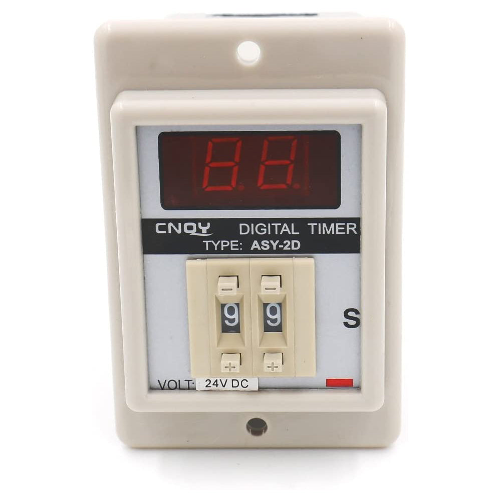 Baomain Digitales Timer-Zeitrelais ASY-2D DC 12 V/24 V/36 V AC 12 V/24 V/36 V/110 V/220 V 380 V 0,1–9,9 Sekunden 8 Pins