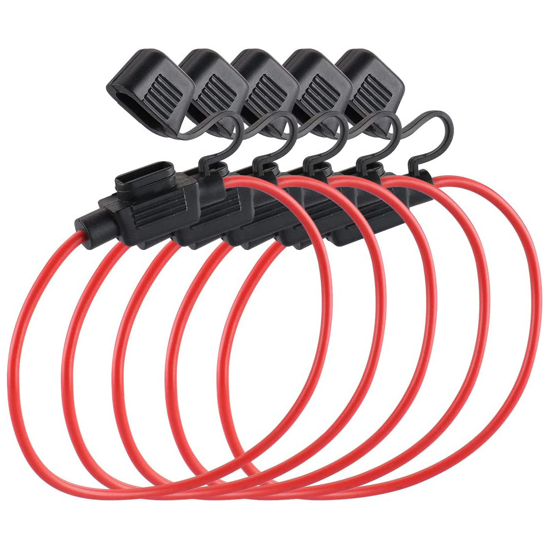 Baomain Car Circuit Fuse Tap ATM Inline Fuse Holder Waterproof Pack of 5