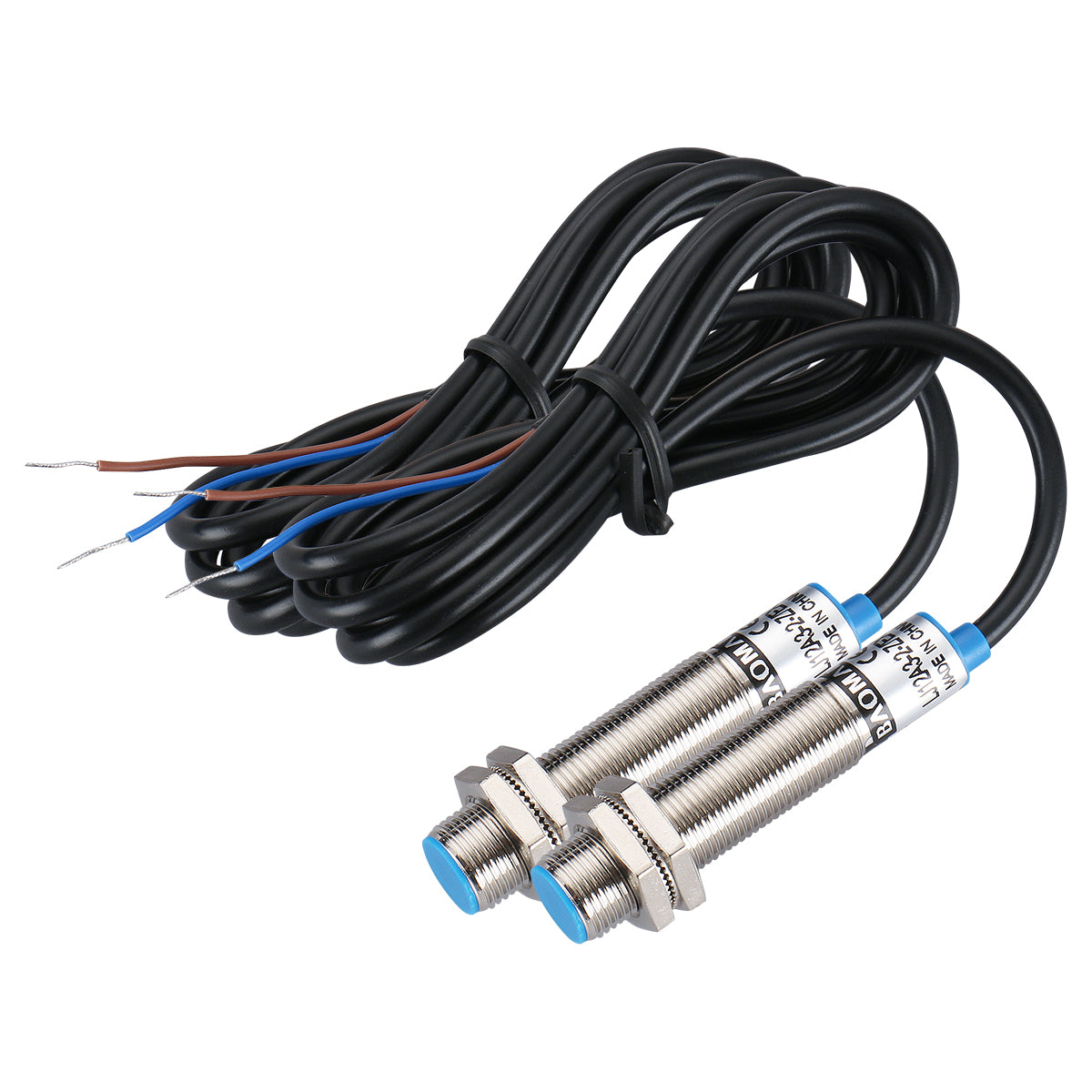 Baomain M12 Approach Sensor Inductive Proximity Switch LJ12A3-2-Z/EX NO DC 10-30V, 2mm Detecting Distance 2 wire - BAOMAIN
