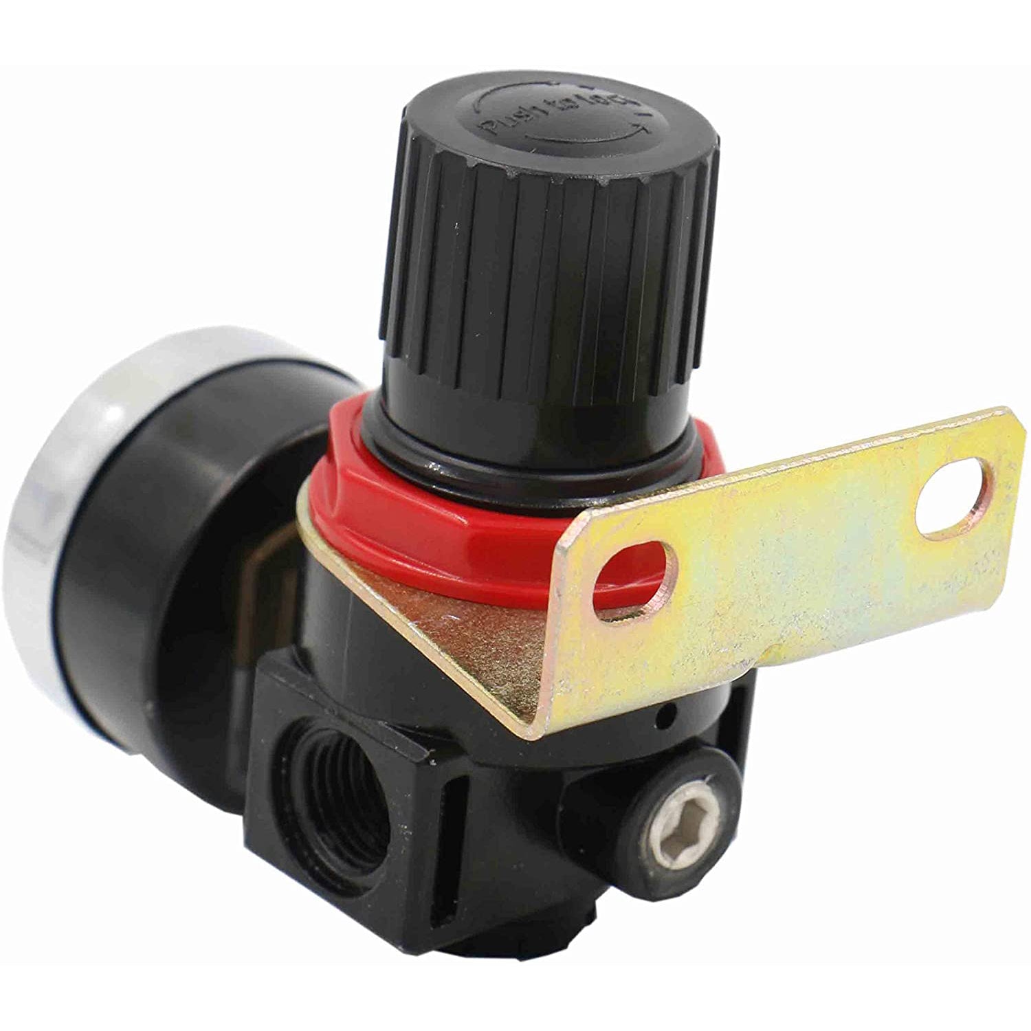 Baomain Pneumatischer Druckregler zur Luftquellenbehandlung AR-2000 PT 1/4 Zoll, 0–1 MPa (0–150 psi)