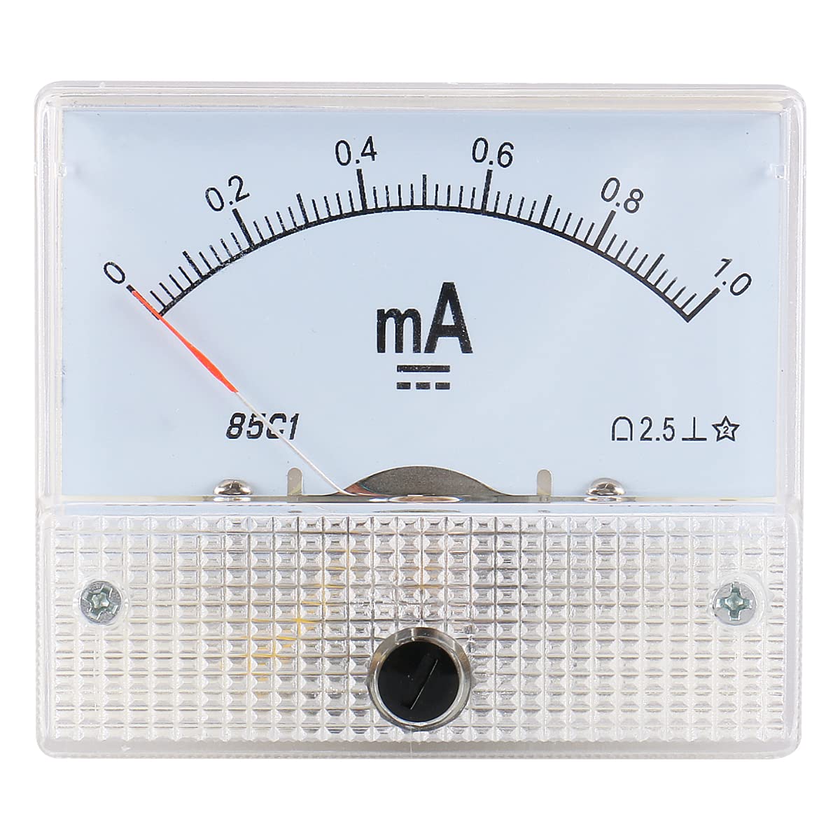Baomain 85C1 DC 1 mA/2 mA/3 mA/10 mA/20 mA/30 mA/50 mA/100 mA/200 mA/300 mA/500 mA Strom Quadratisches Panel Amperemeter Messgerät
