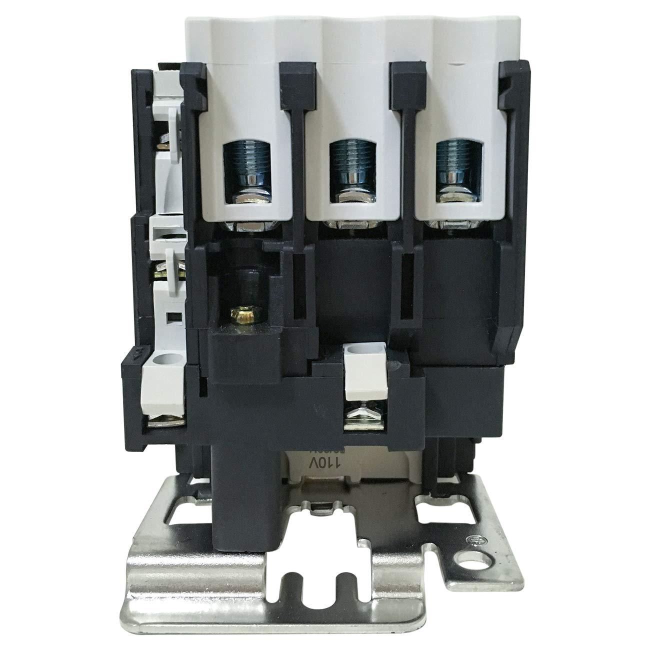 Baomain 65A 3 Pole AC Contactor CJX2-6511 110V 50/60HZ Motor Control AC-3 30KW 3P 3 Pole - BAOMAIN
