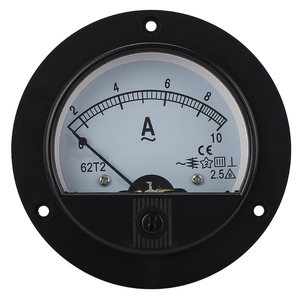 Baomain Analoges Amperemeter 62T2 AC 0-1A/3A/5A/10A/20A/30A/50A Analoger Stromtester Elektrische Prüfung Zeigermessgerät Spannungsmessgerät Klasse 2,5 CE-gelistet