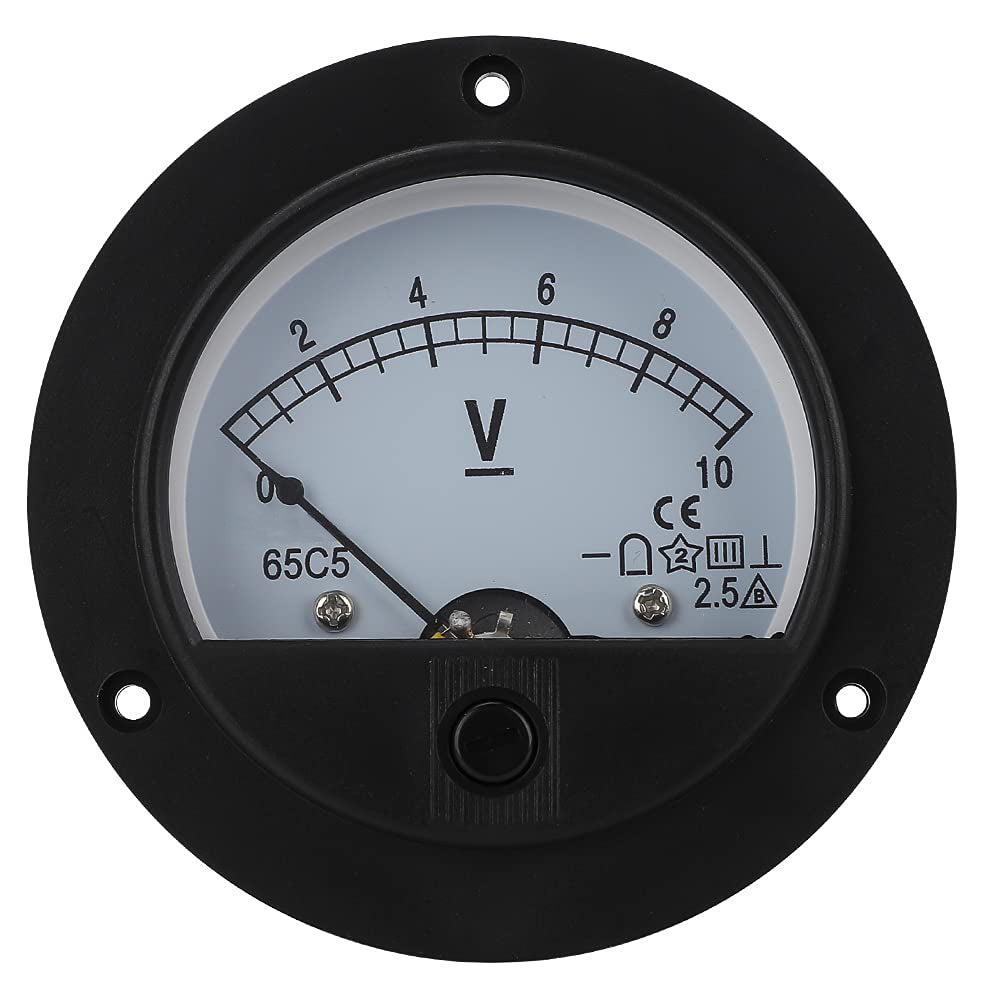 Baomain 65C5 Analogue Panel Meter Volt Voltage Gauge Analog Voltmeter DC 0-10 V